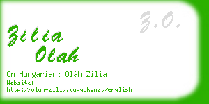 zilia olah business card