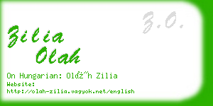 zilia olah business card